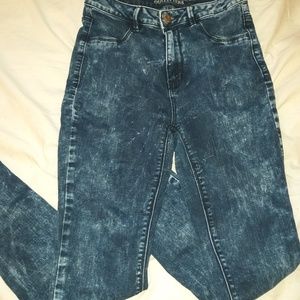 American Eagle acid wash jeans